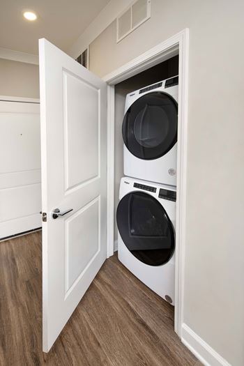 Washer and dryer included in every home